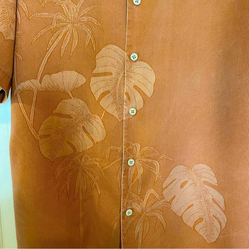 Tommy Bahama Rust Colored Button Down Short Sleev… - image 2